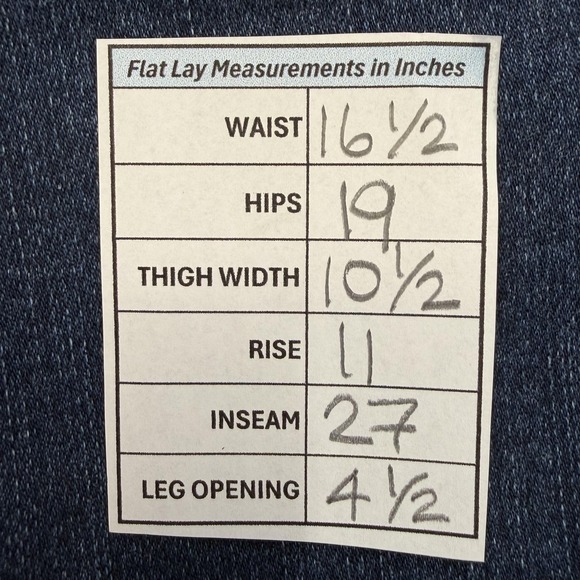 Spanx Jegging Jeans Womens XL Blue Dark Wash Stretch W33 L27 Distressed Pull On - Picture 3 of 7